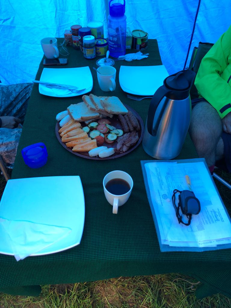 Dinner at Campsite