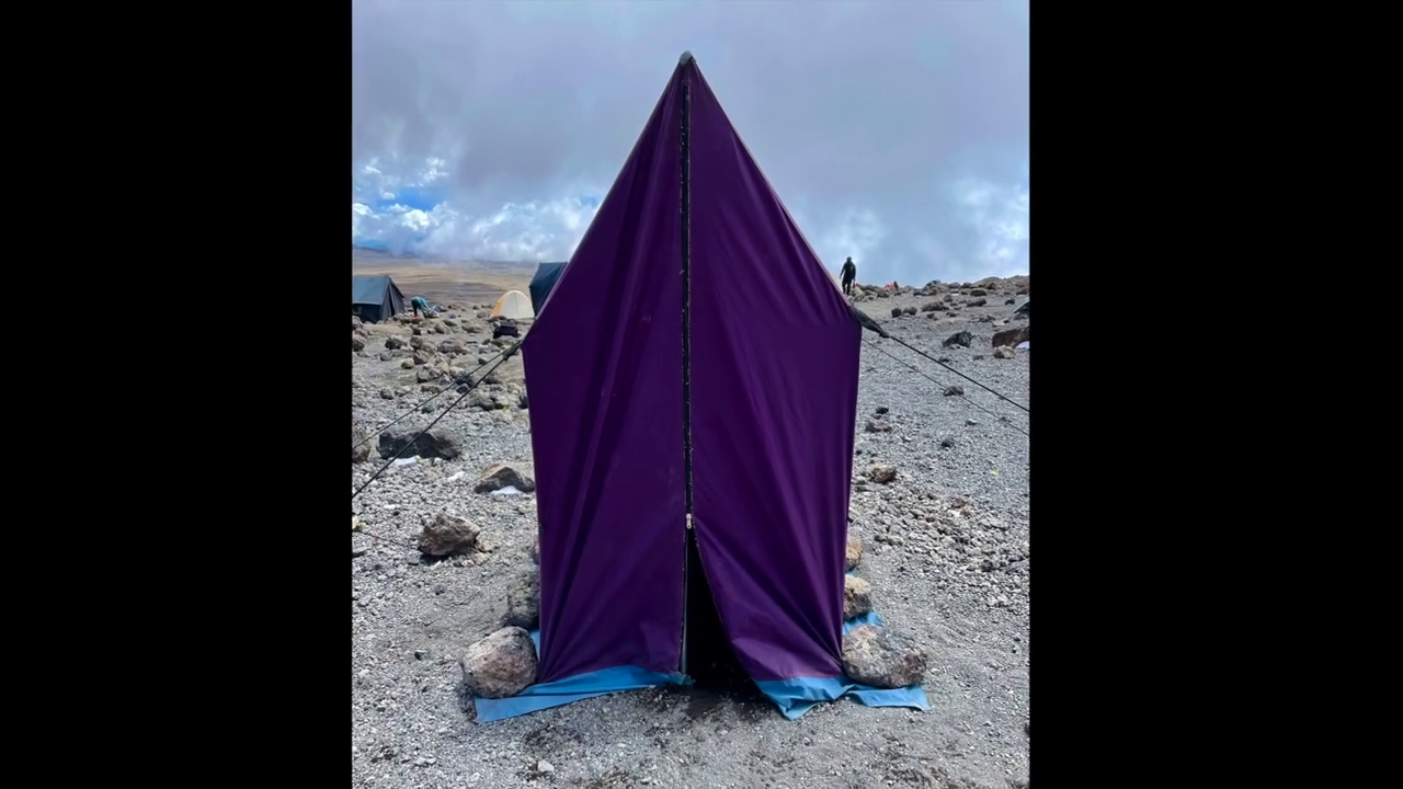 bathroom on mountain kilimanjaro
