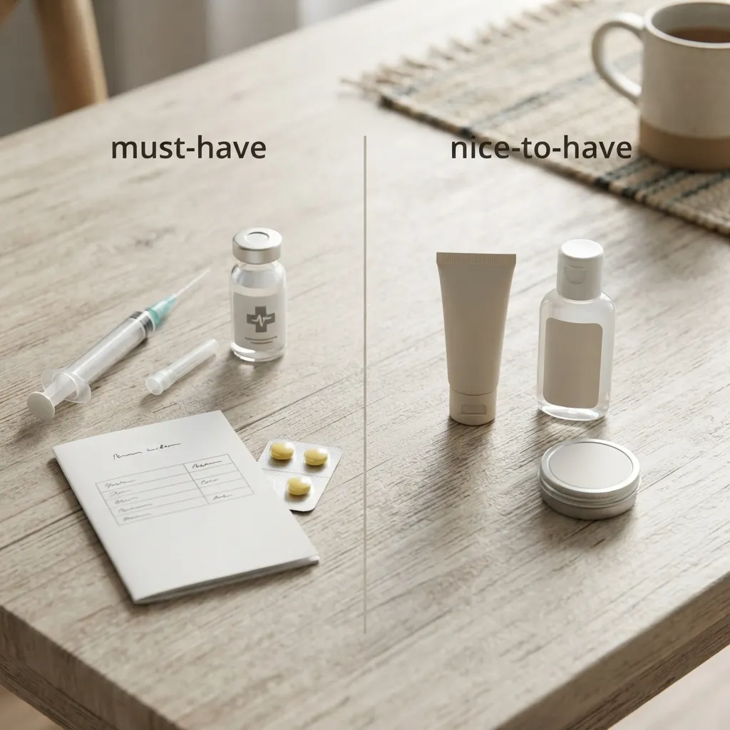 Separate must-have features from nice-to-haves for immunizations required for tanzania