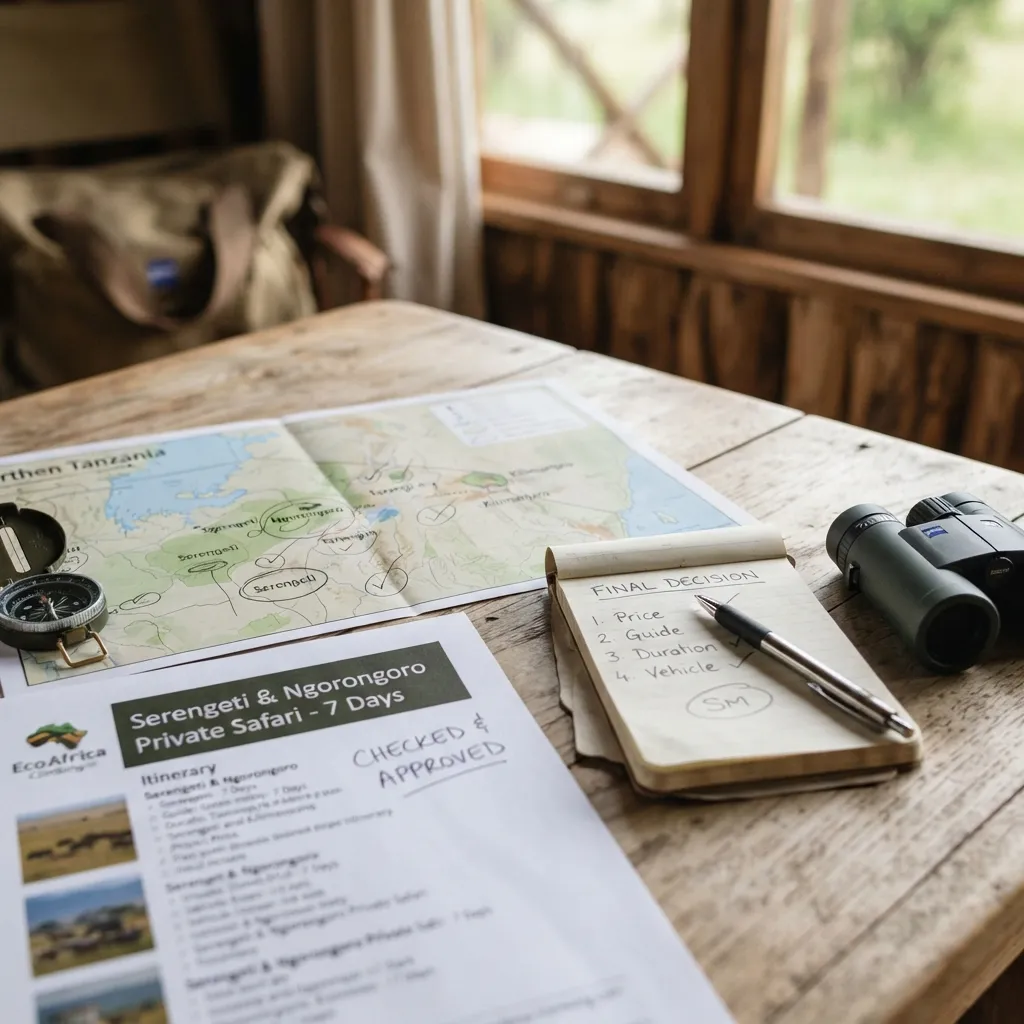 Use a simple final decision rule for tanzania safari tours