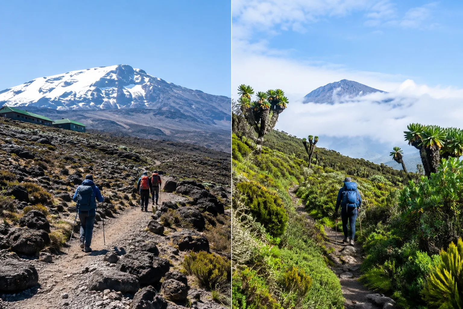 How the scenery and trail feel different