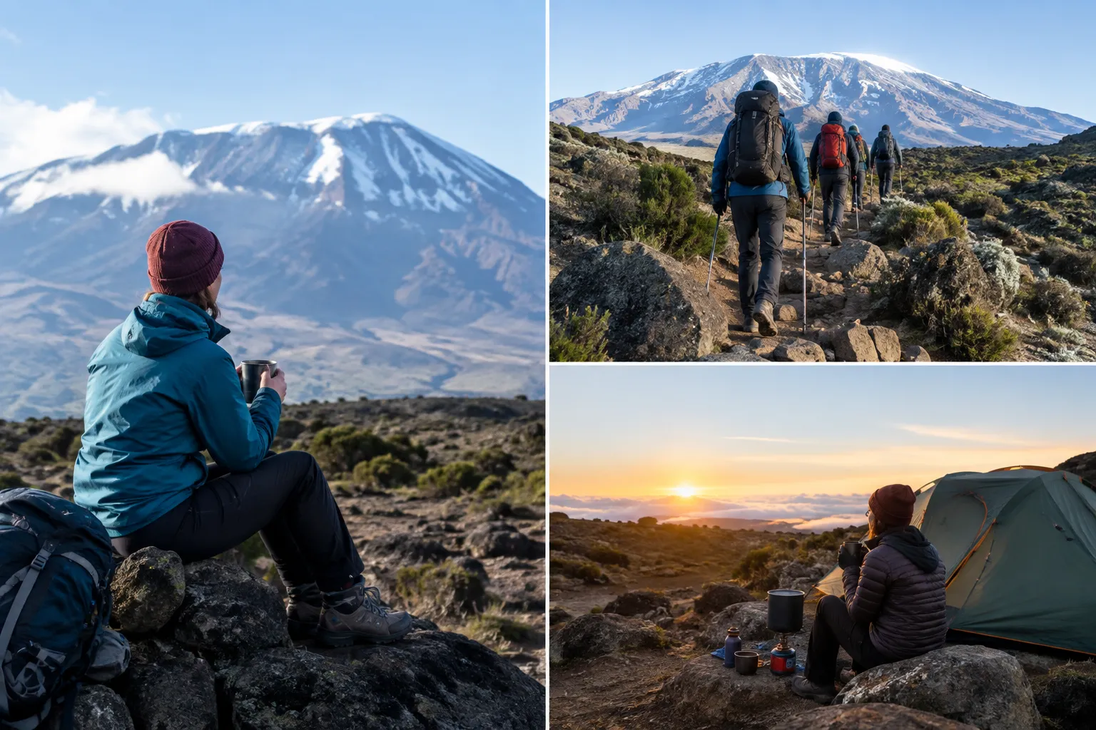 Follow a steady daily routine on the mountain