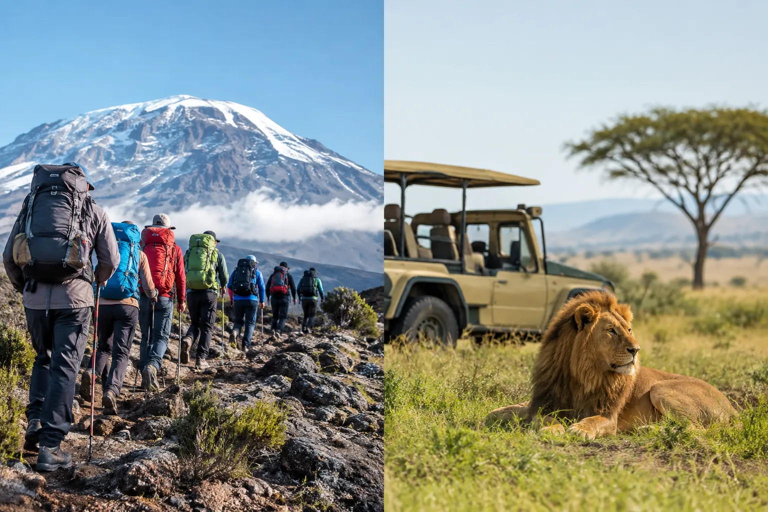 Choose the right climb and safari combination decision guide for safari tours tanzania